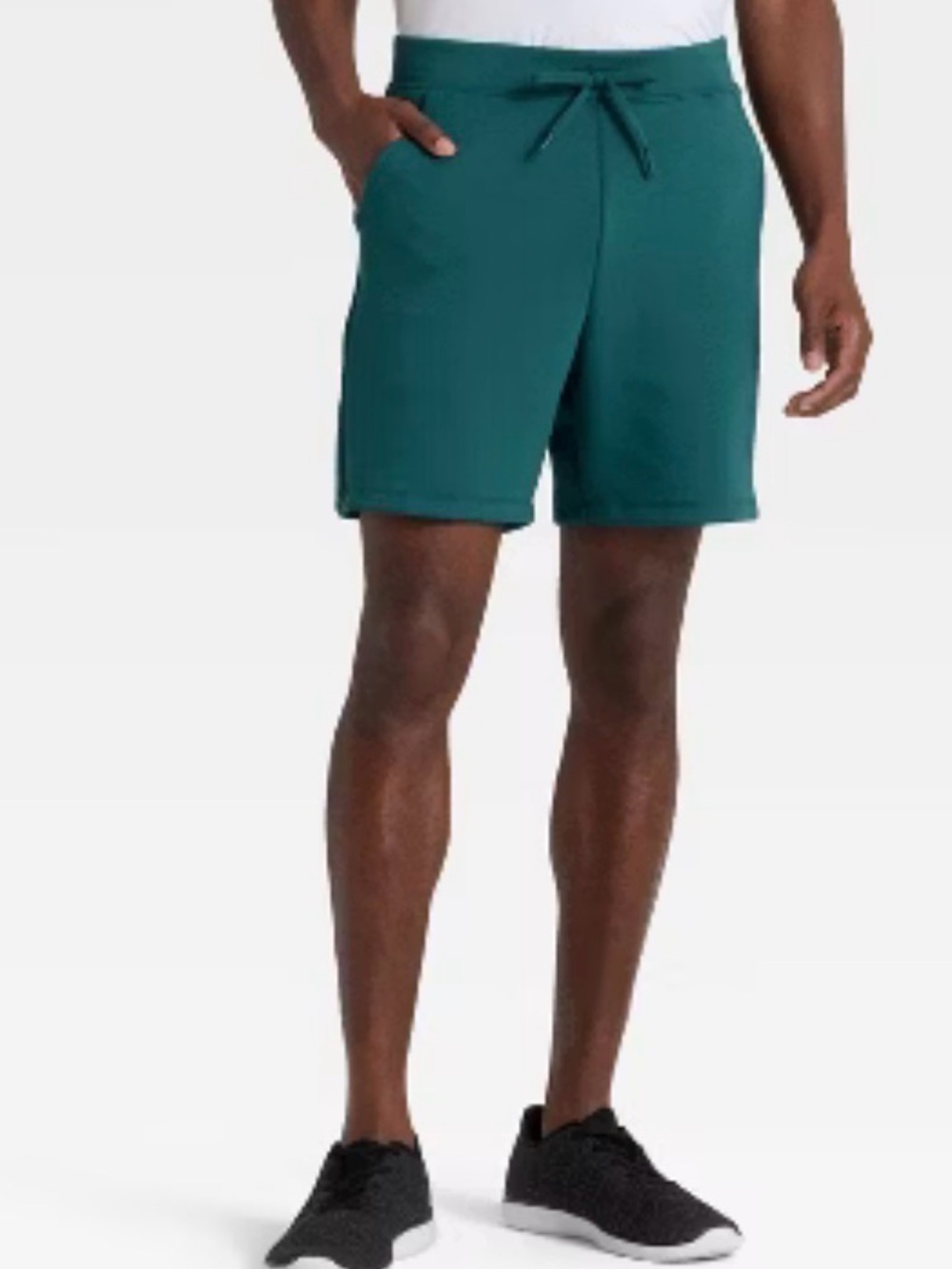 All in Motion sleek spacer shorts, teal color Medium 7” inseam NWT